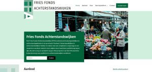 Website Fries fonds Achterstandswijken
